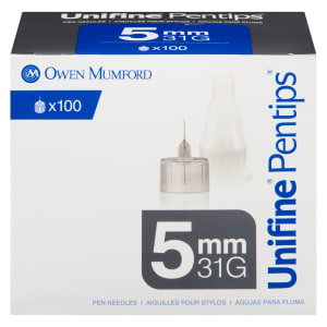 Owen Mumford Unifine Pentips Pen Needles 5 mm