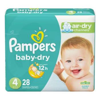 Pampers Baby-Dry Diapers (Size 4, 28 Count)