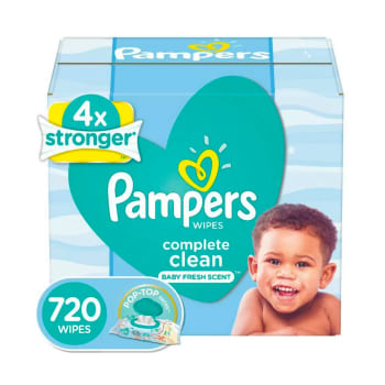 Pampers Baby Wipes, Baby Fresh Scent (9 Flip-Top Packs, 720 Total Wipes)
