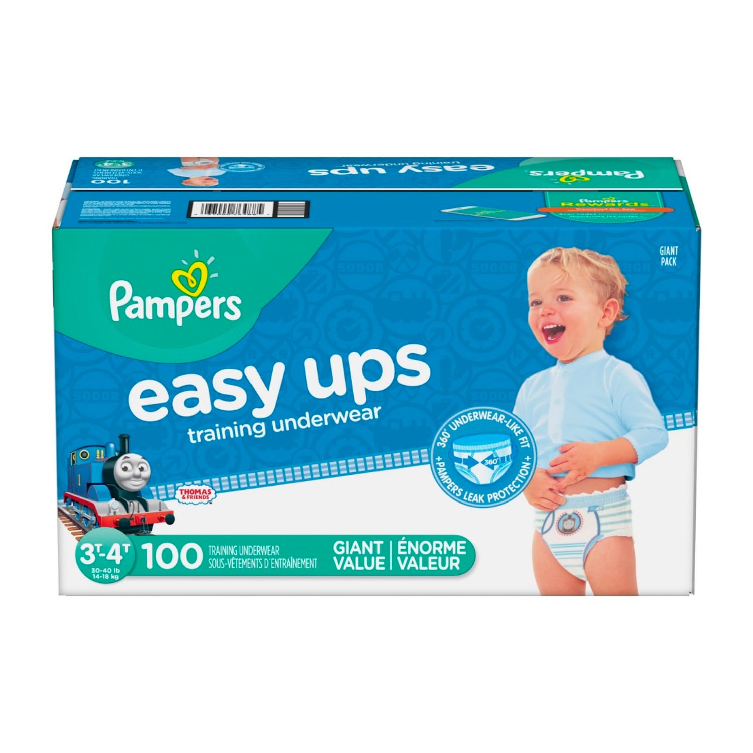 Pampers Easy Ups Training Underwear Boys Size 6 4T-5T 86 Count