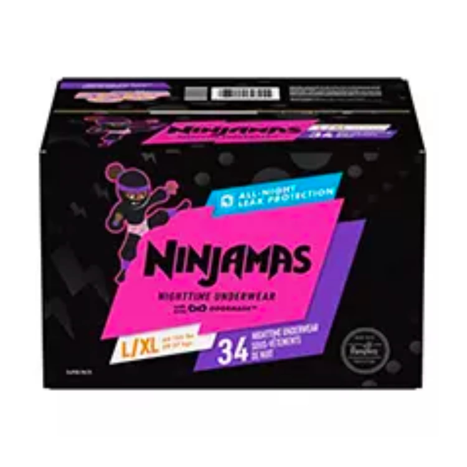 Pampers Ninjamas Nighttime Bedwetting Underwear Girl (Size L/XL, 34 C -  MedaKi