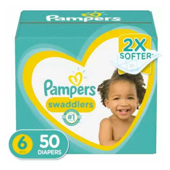 Pampers Swaddlers Diapers (Size 6, 50 Count)
