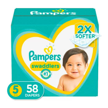 Pampers Swaddlers Diapers Super Pack (Size 5, 58 Count)