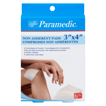 Paramedic Non Adherent Pads 3" x 4" 3 Envelopes of 2 Pads 6 Units