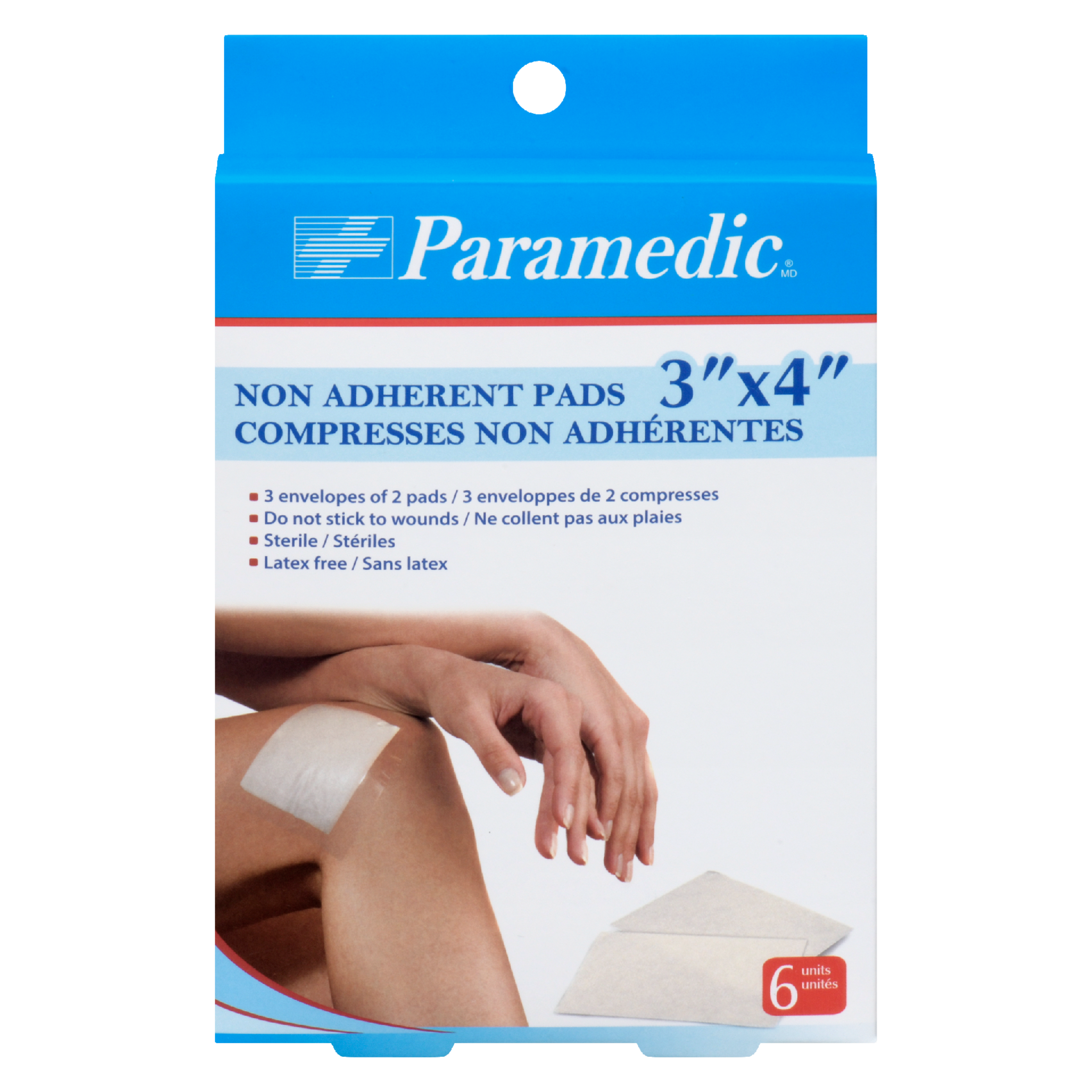 Paramedic Non Adherent Pads 3" x 4" 3 Envelopes of 2 Pads 6 Units