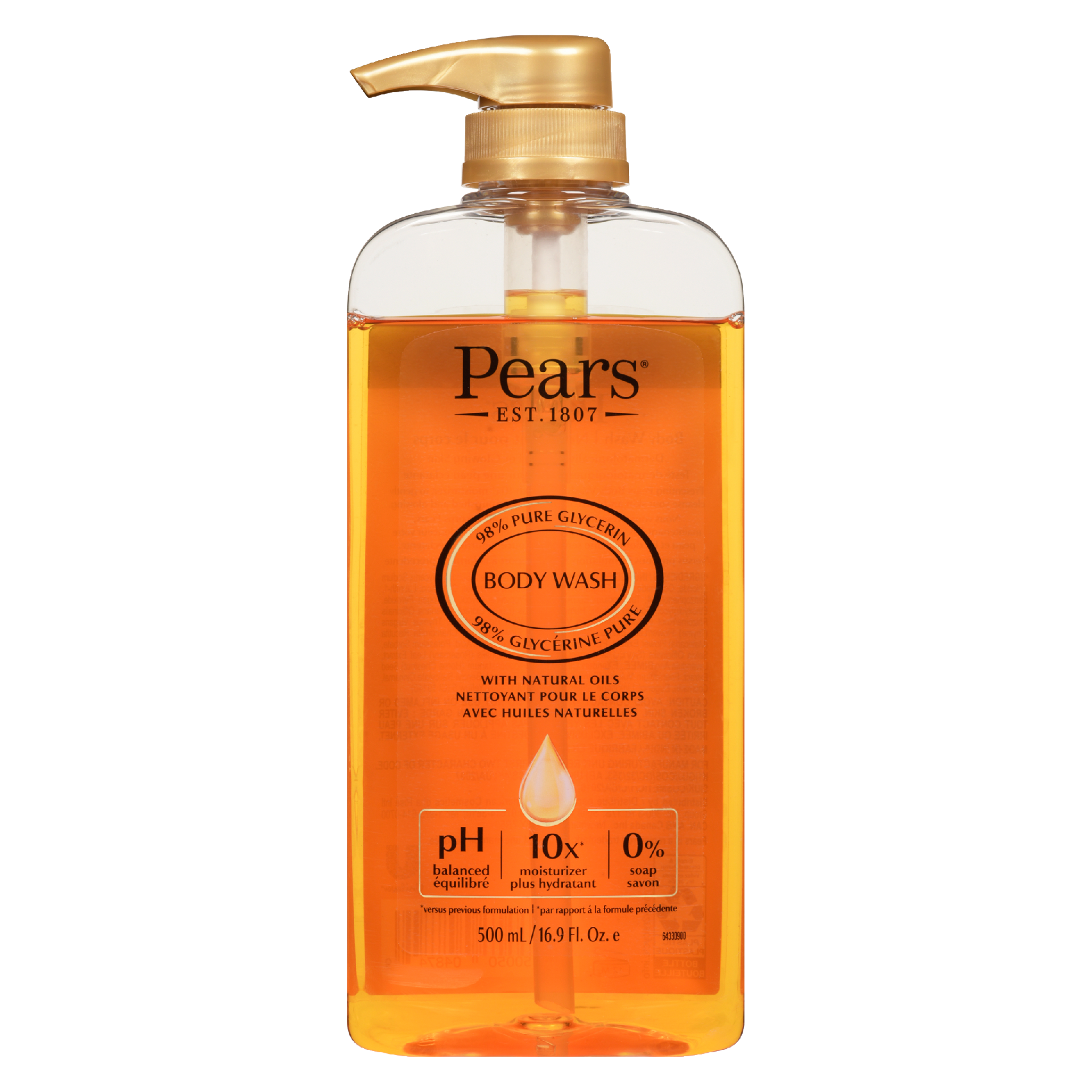 Pears Body Wash with Natural Oils 500 ml