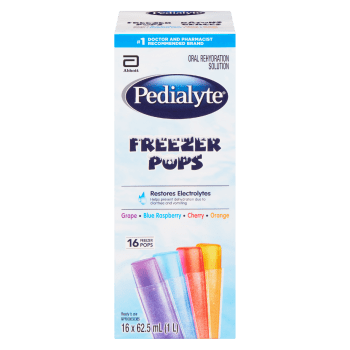 Pedialyte Freezer Pops 16 Freezer Pops x 62.5 ml (1 L)