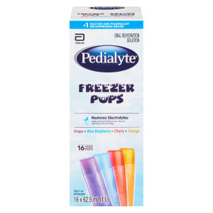 Pedialyte Freezer Pops 16 Freezer Pops x 62.5 ml (1 L)
