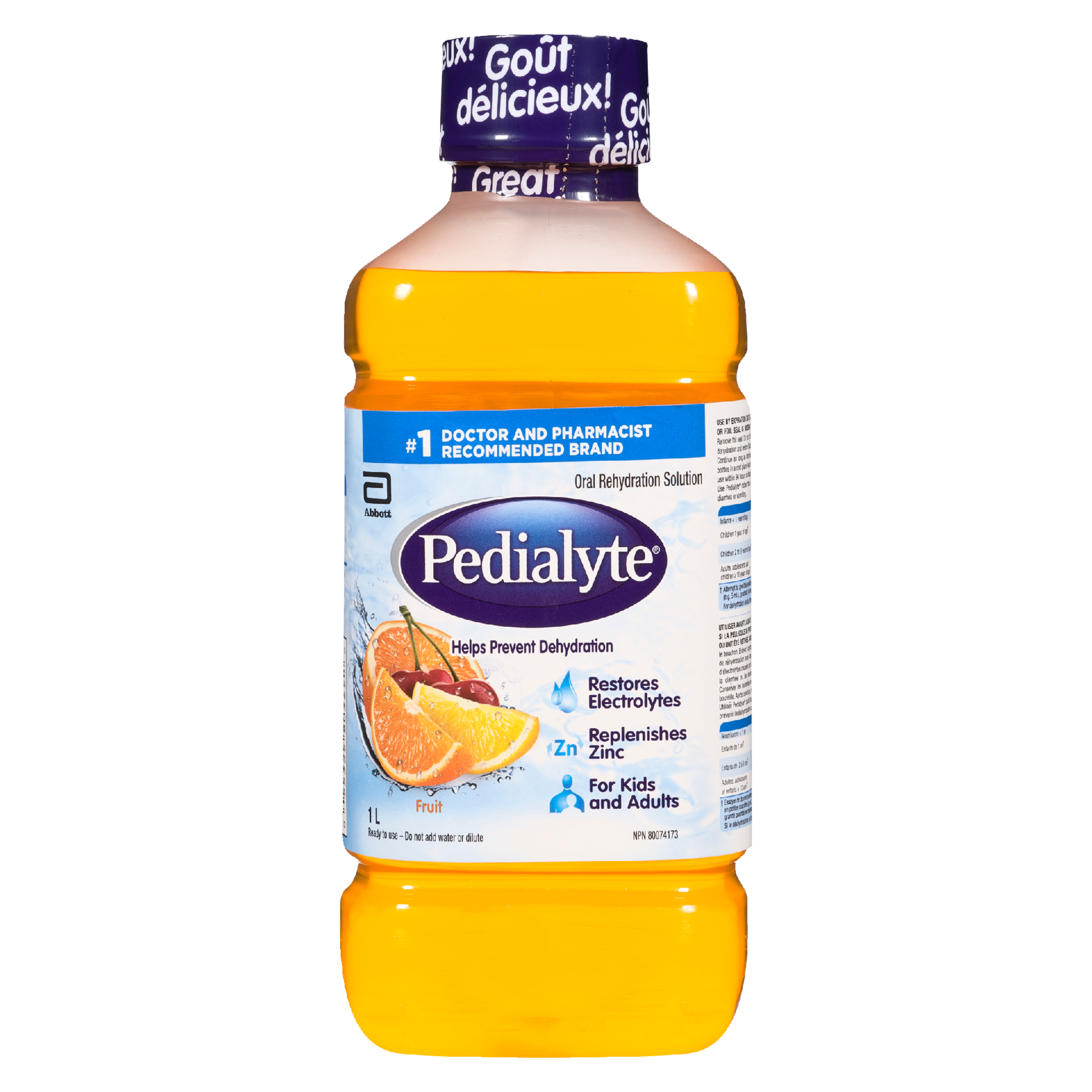 Pedialyte Oral Rehydration Solution Fruit 1 L