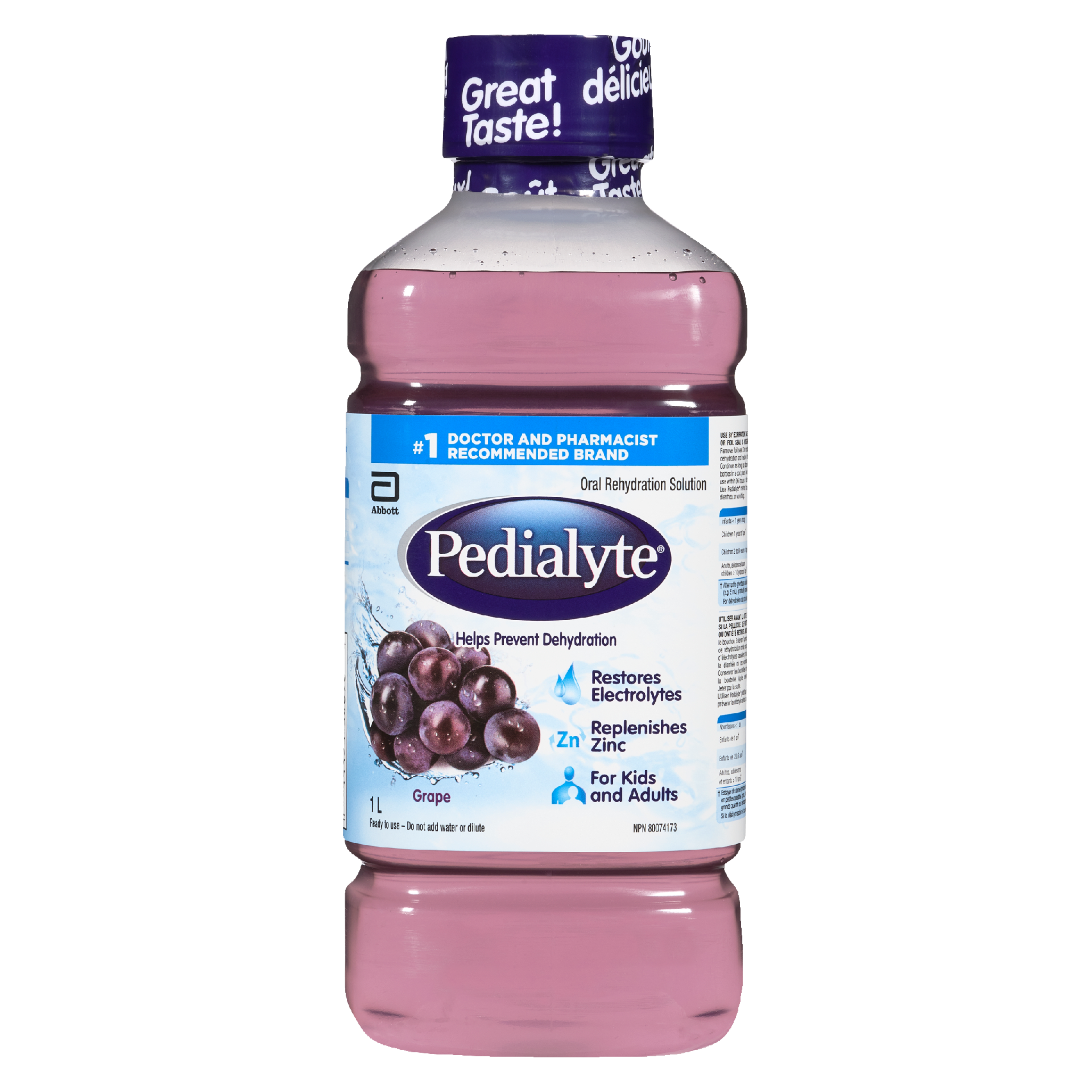 Pedialyte Oral Rehydration Solution Grape 1 L
