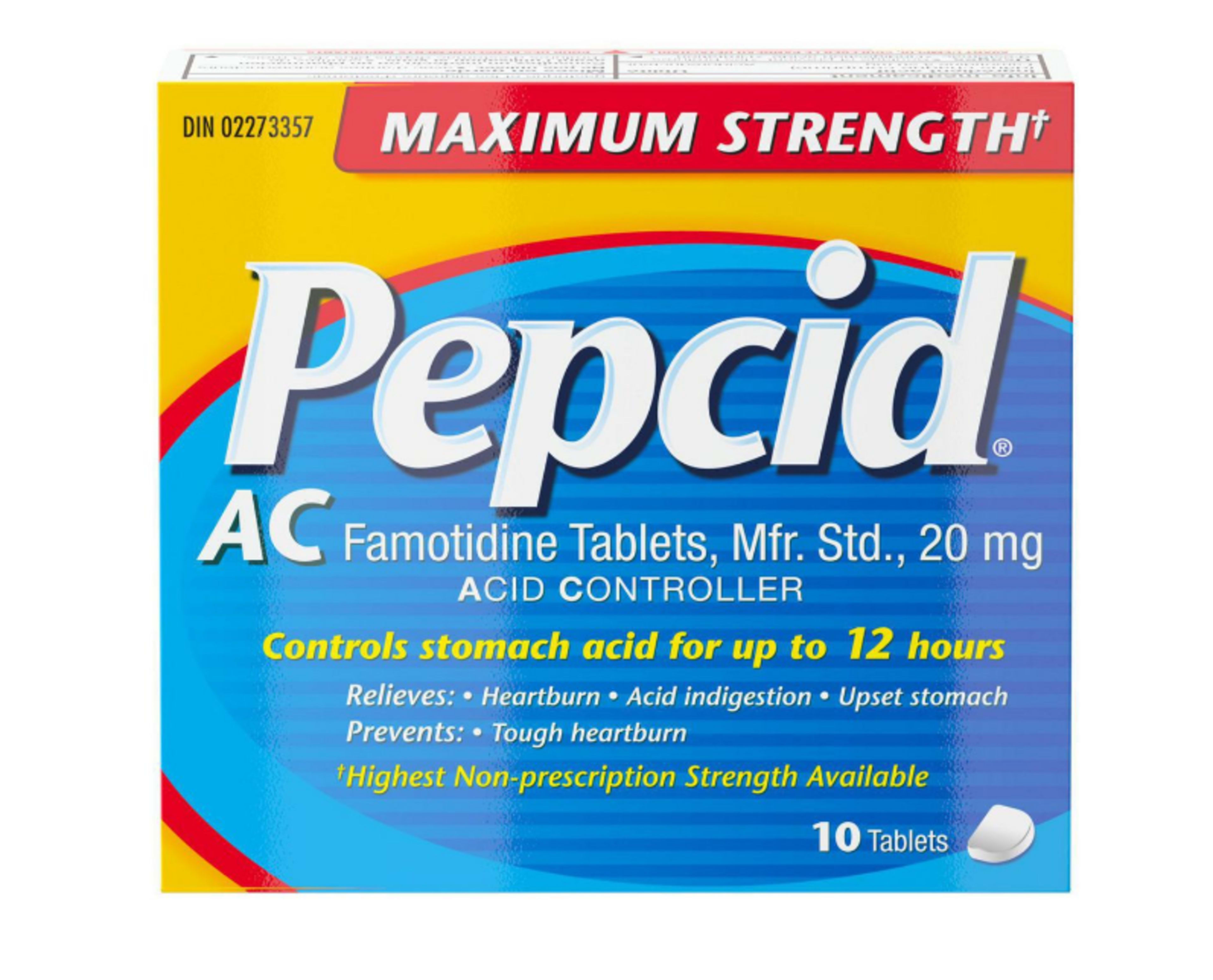 Pepcid Acid Controller Maximum Strength 10 Tablets