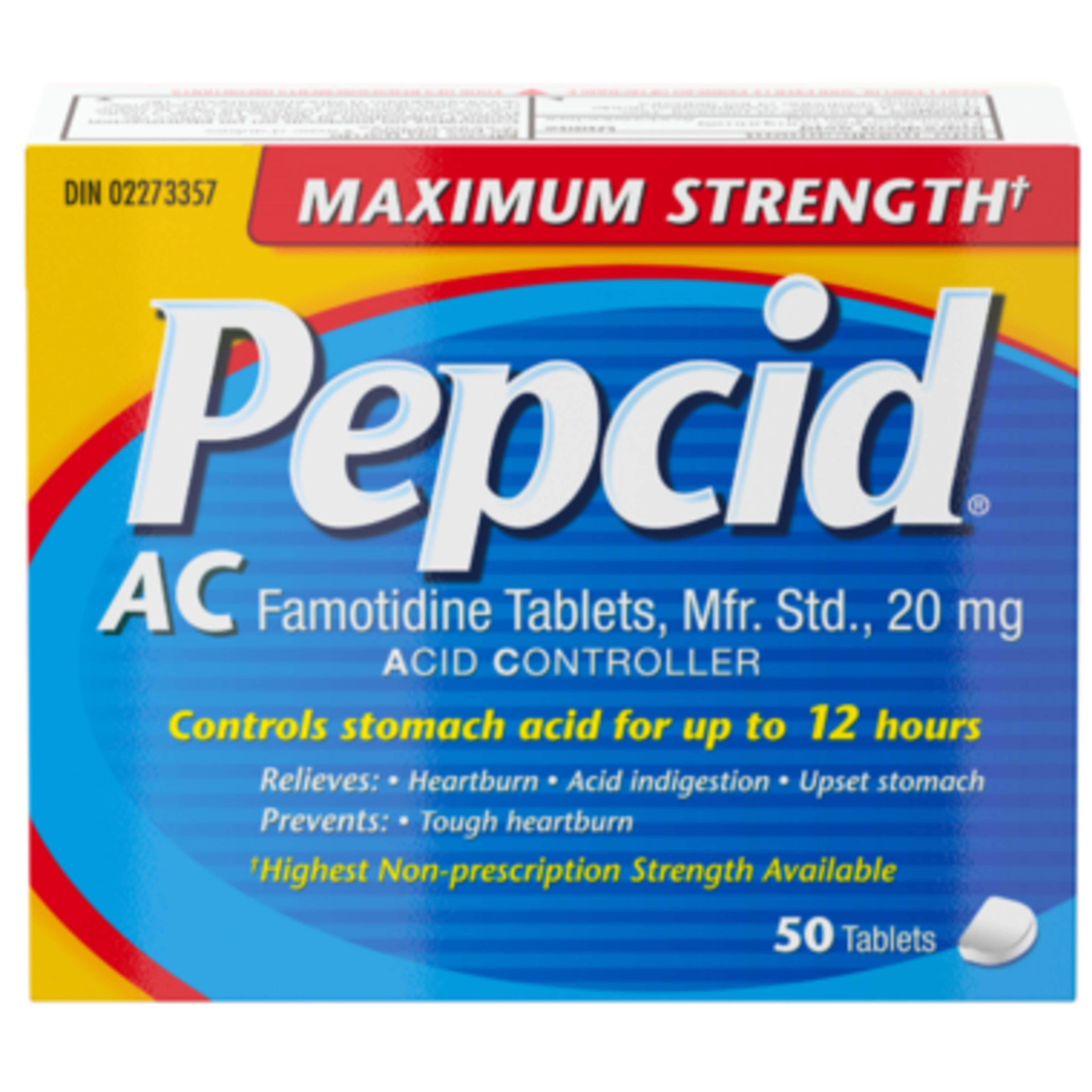 Pepcid Acid Controller Maximum Strength 50 Tablets