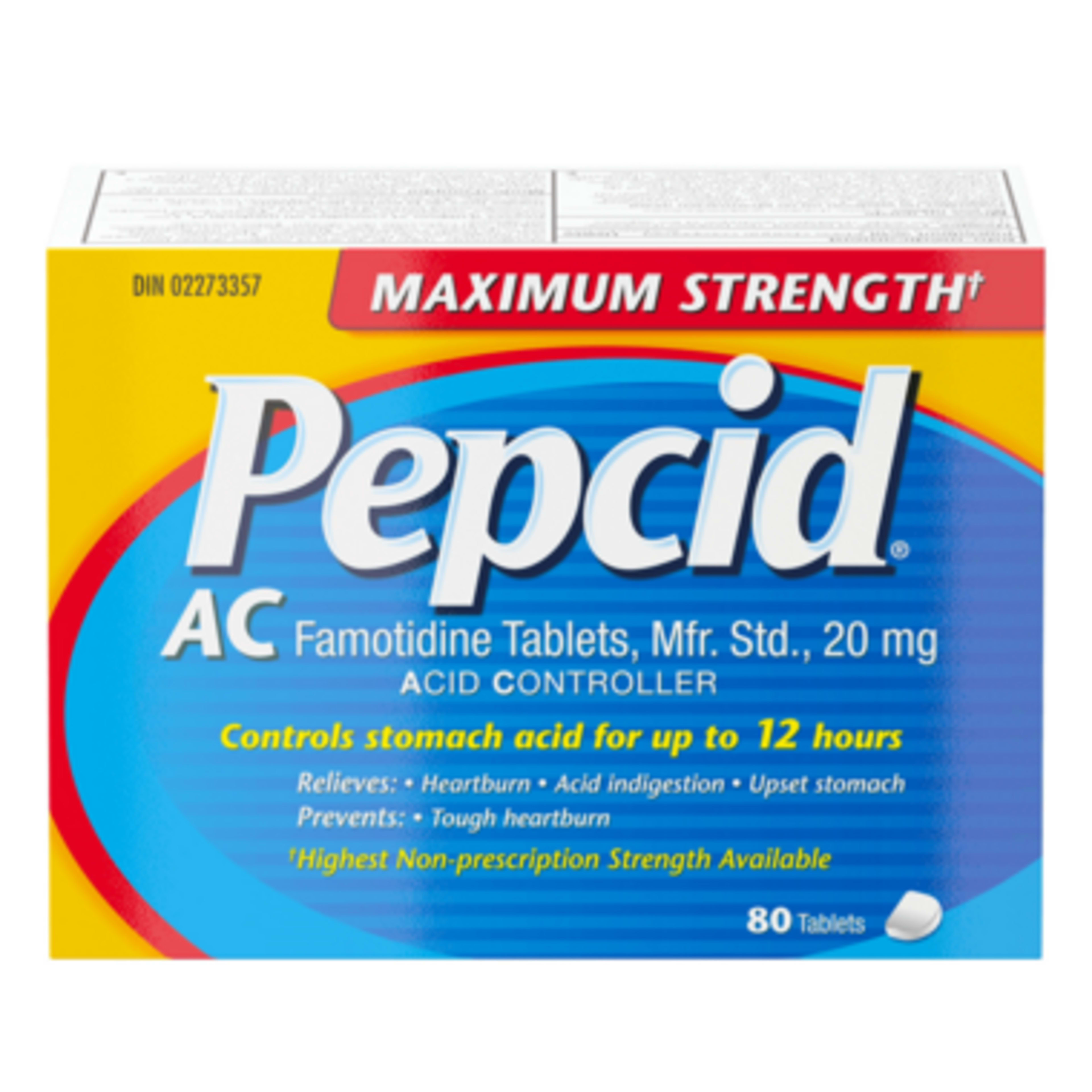Pepcid Acid Controller Maximum Strength 80 Tablets