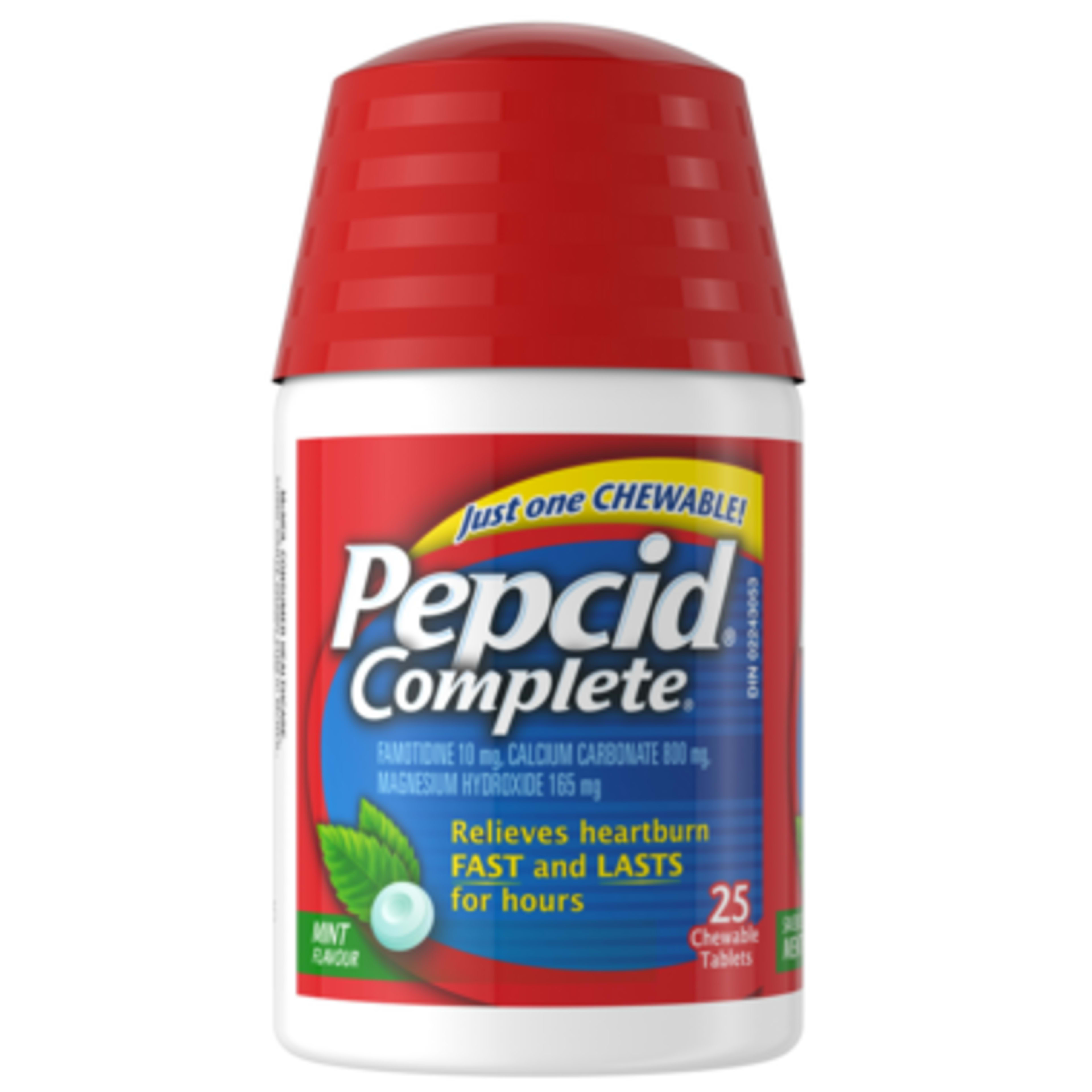 Pepcid Complete Mint Flavour 25 Chewable Tablets
