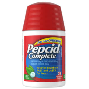 Pepcid Complete Mint Flavour 25 Chewable Tablets