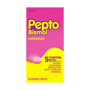 Pepto Bismol Chewable Tablets Original (24 Count)