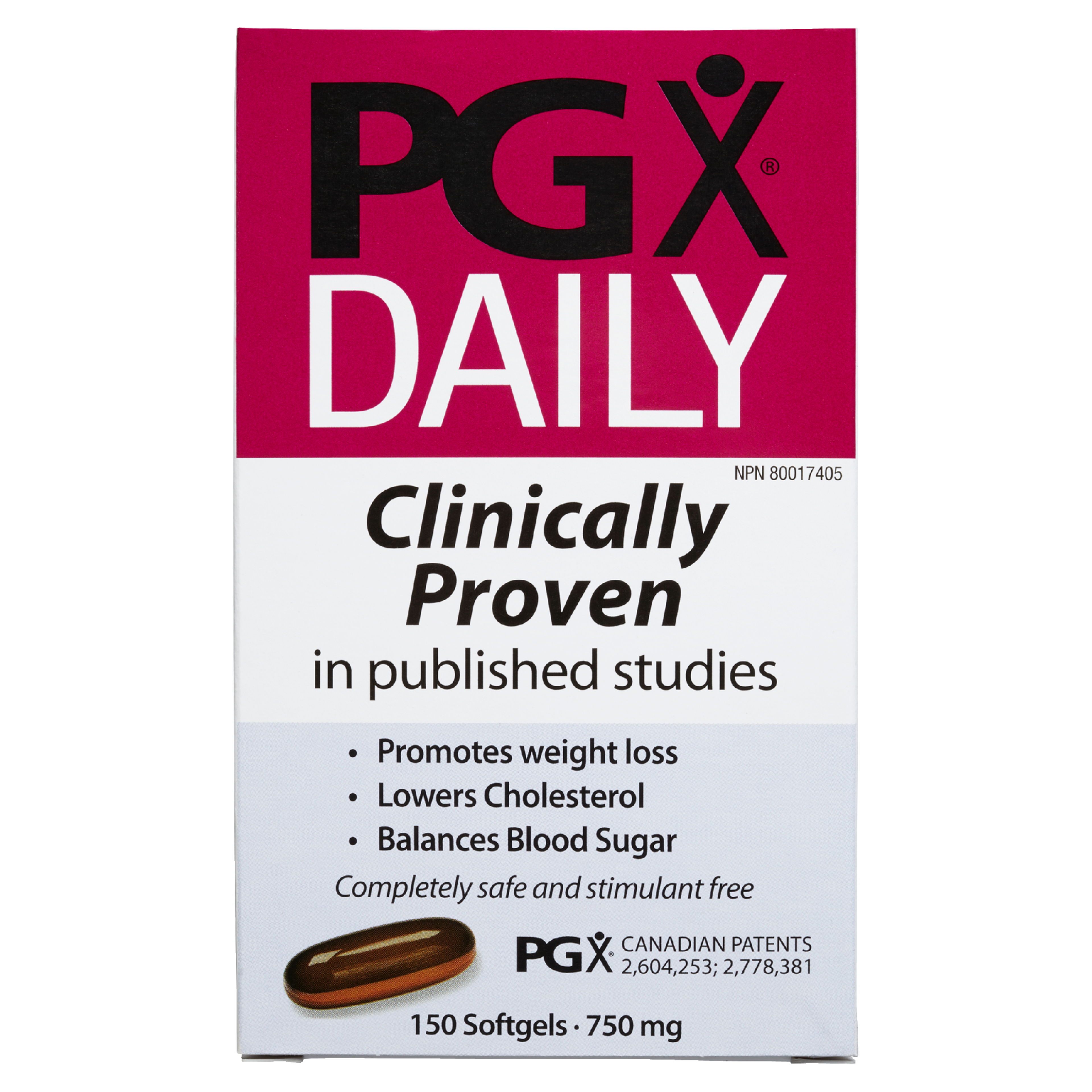PGX Daily 750 mg 150 Softgels