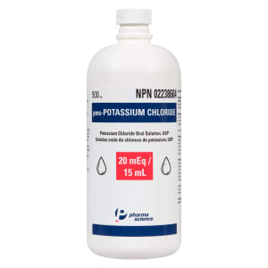 Pharmascience Potassium Chloride Oral Solution, USP 500 ml