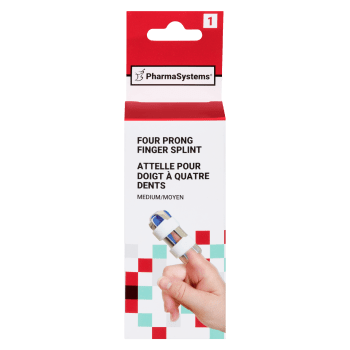 PharmaSystems Four Prong Finger Splint Medium