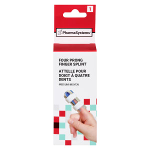 PharmaSystems Four Prong Finger Splint Medium