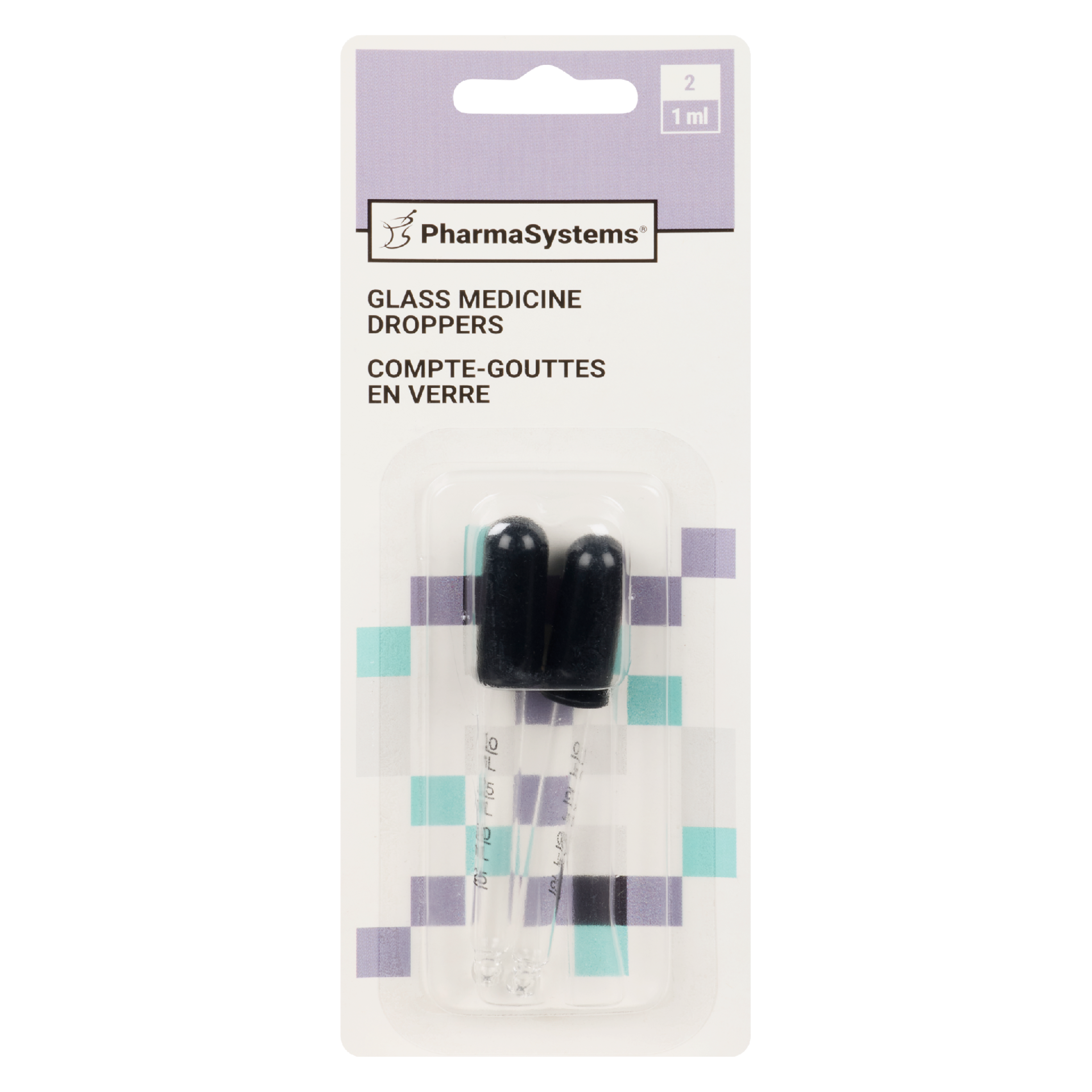 PharmaSystems Glass Medicine Droppers 1 ml