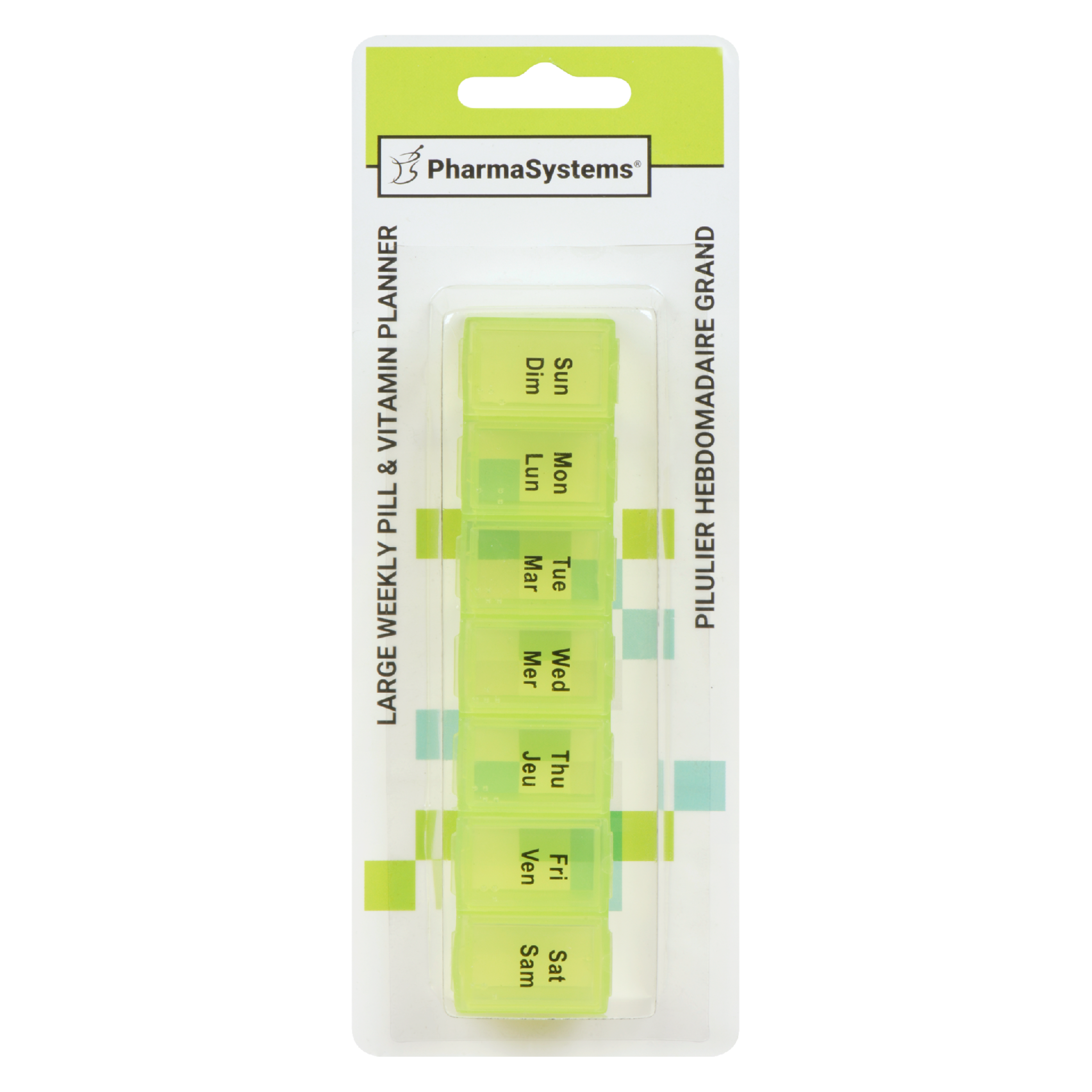 PharmaSystems Large Weekly Pill & Vitamin Planner