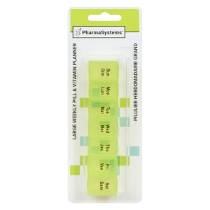 PharmaSystems Large Weekly Pill & Vitamin Planner