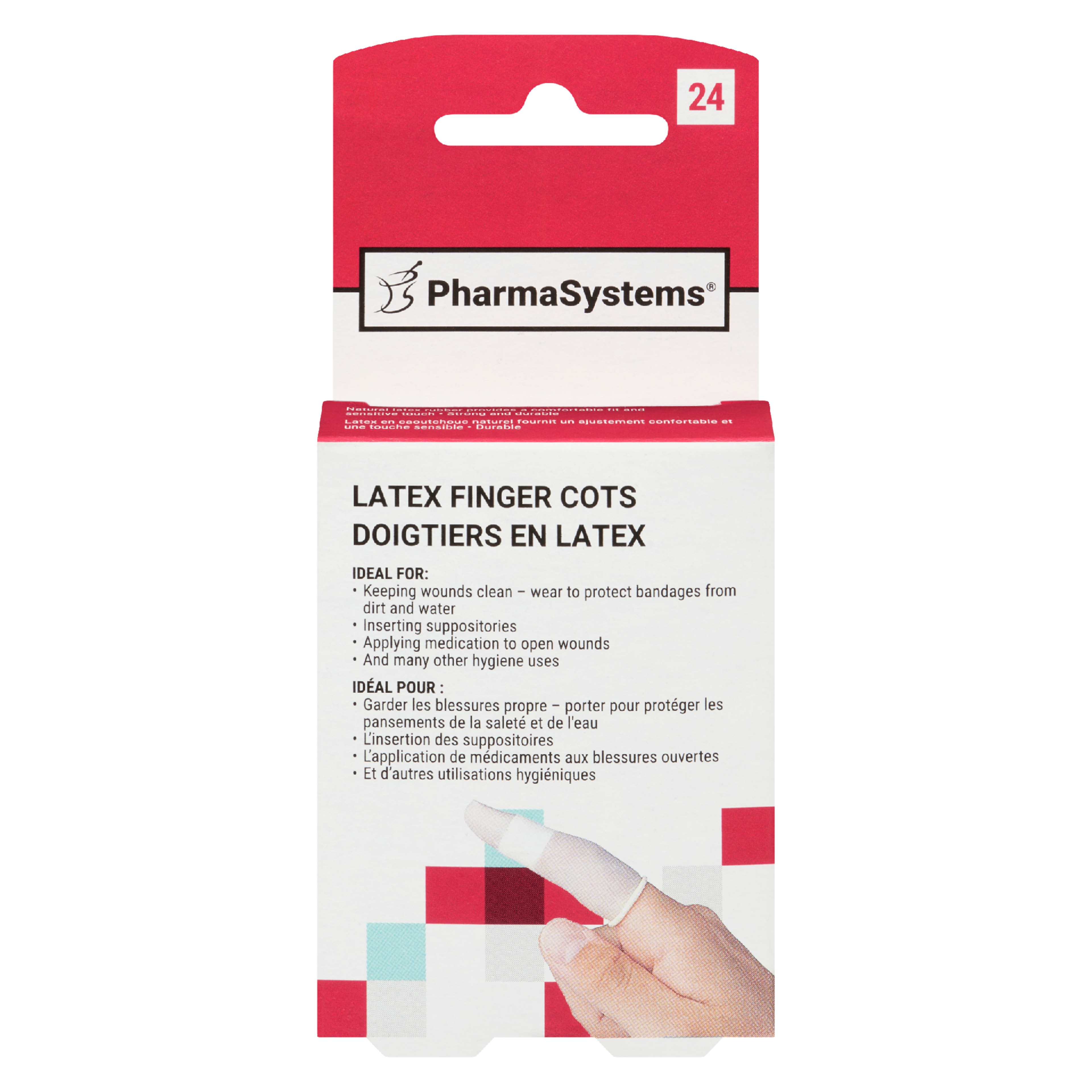PharmaSystems Latex Finger Cots