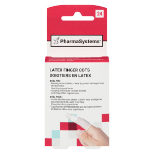 PharmaSystems Latex Finger Cots