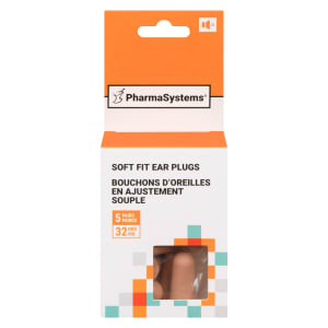 PharmaSystems Soft Fit Ear Plugs 5 Pairs