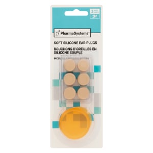 PharmaSystems Soft Silicone Ear Plugs 3 Pairs