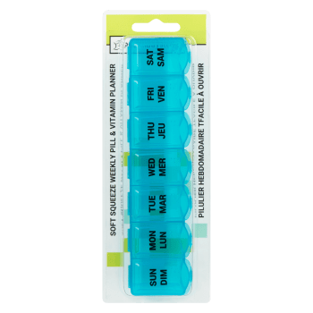 PharmaSystems Soft Squeeze Weekly Pill and Vitamin Planner