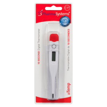 PharmaSystems uTemp Digital Thermometer 10 Second