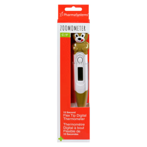 PharmaSystems Zoomometer 10 Second Flex Tip Digital Thermometer