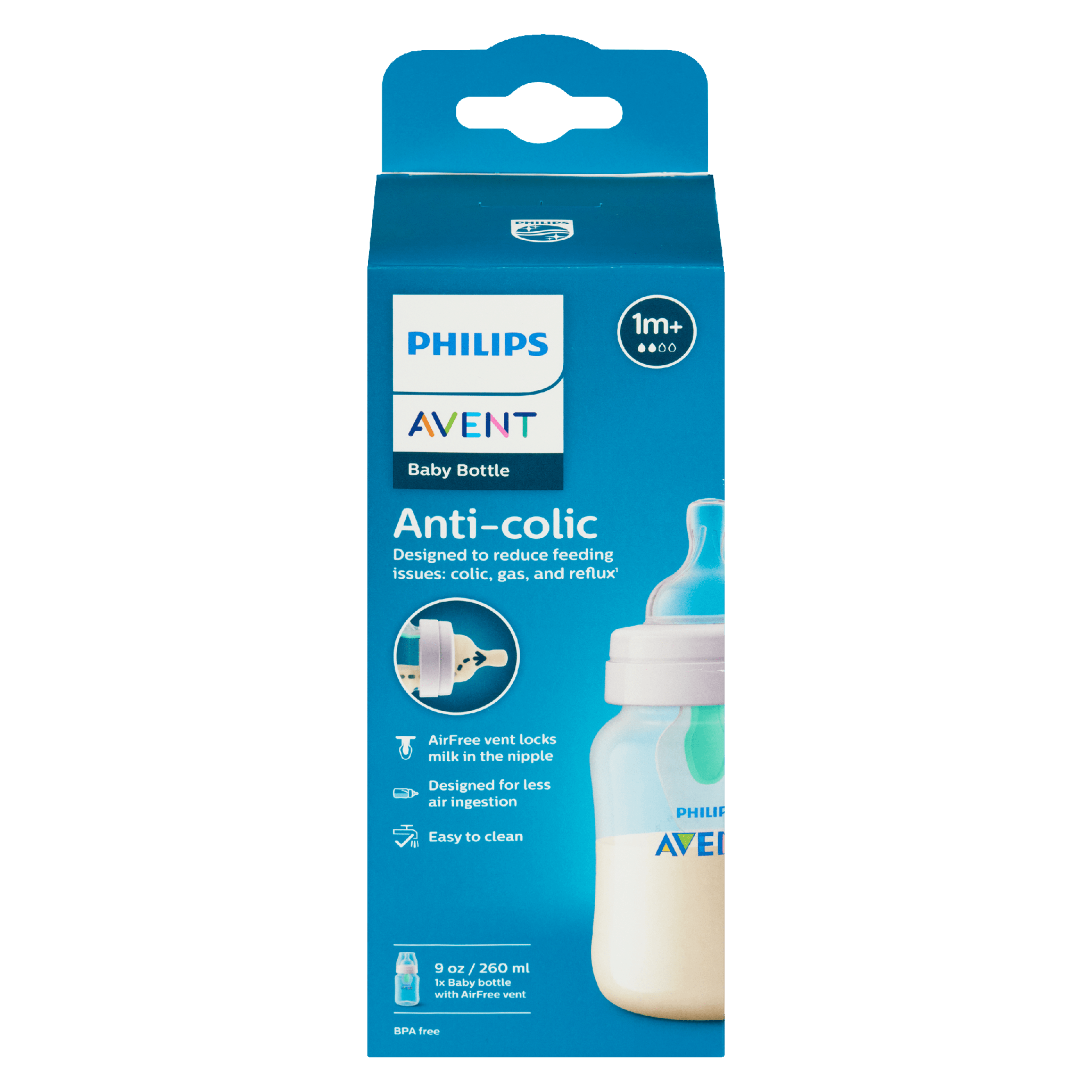 Philips Avent Baby Bottle Anti-Colic 260 ml 1m+ 1 x Baby Bottle with Airfree Vent