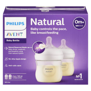 Philips Avent Baby Bottle Natural 125 ml 0m+ 2 x Baby Bottles
