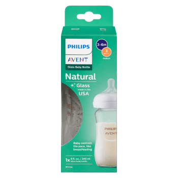 Philips Avent Natural 3-6m 3 Medium 240 ml 1x Glass Baby Bottle