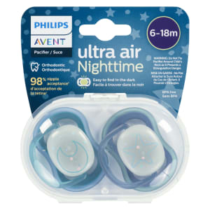 Philips Avent Pacifier Ultra Air Nighttime 6-18m
