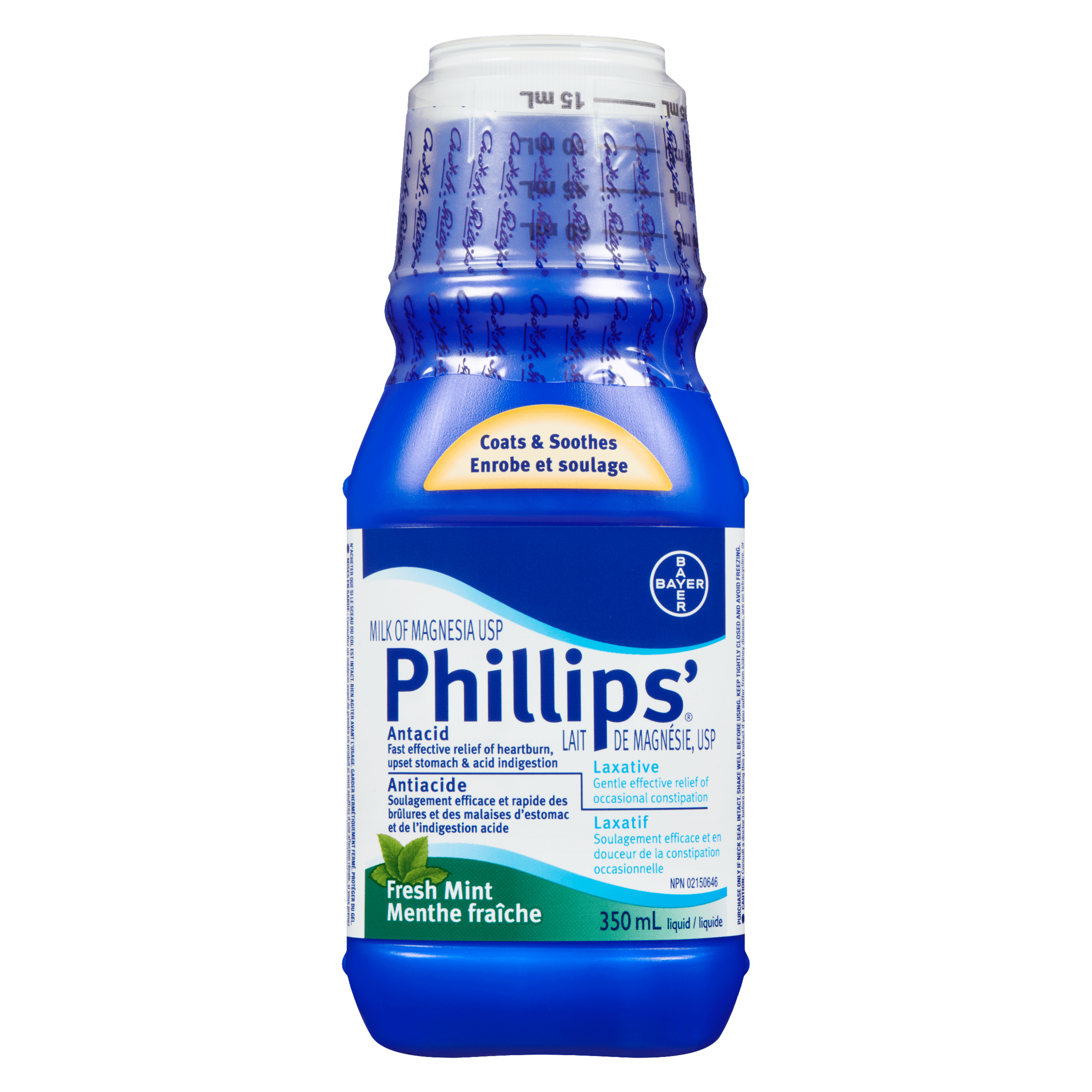 Phillips' Milk of Magnesia USP Fresh Mint 350 ml