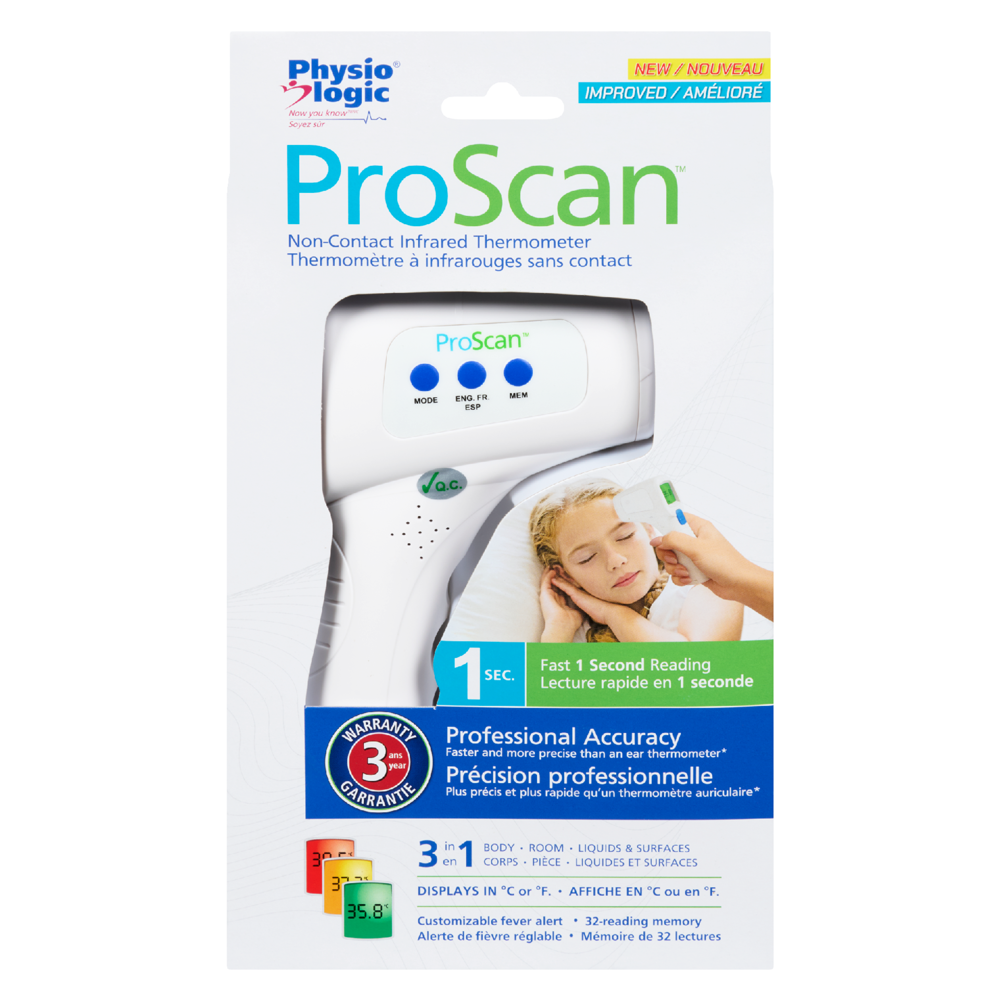 Physio Logic ProScan Non-Contact Infrared Thermometer