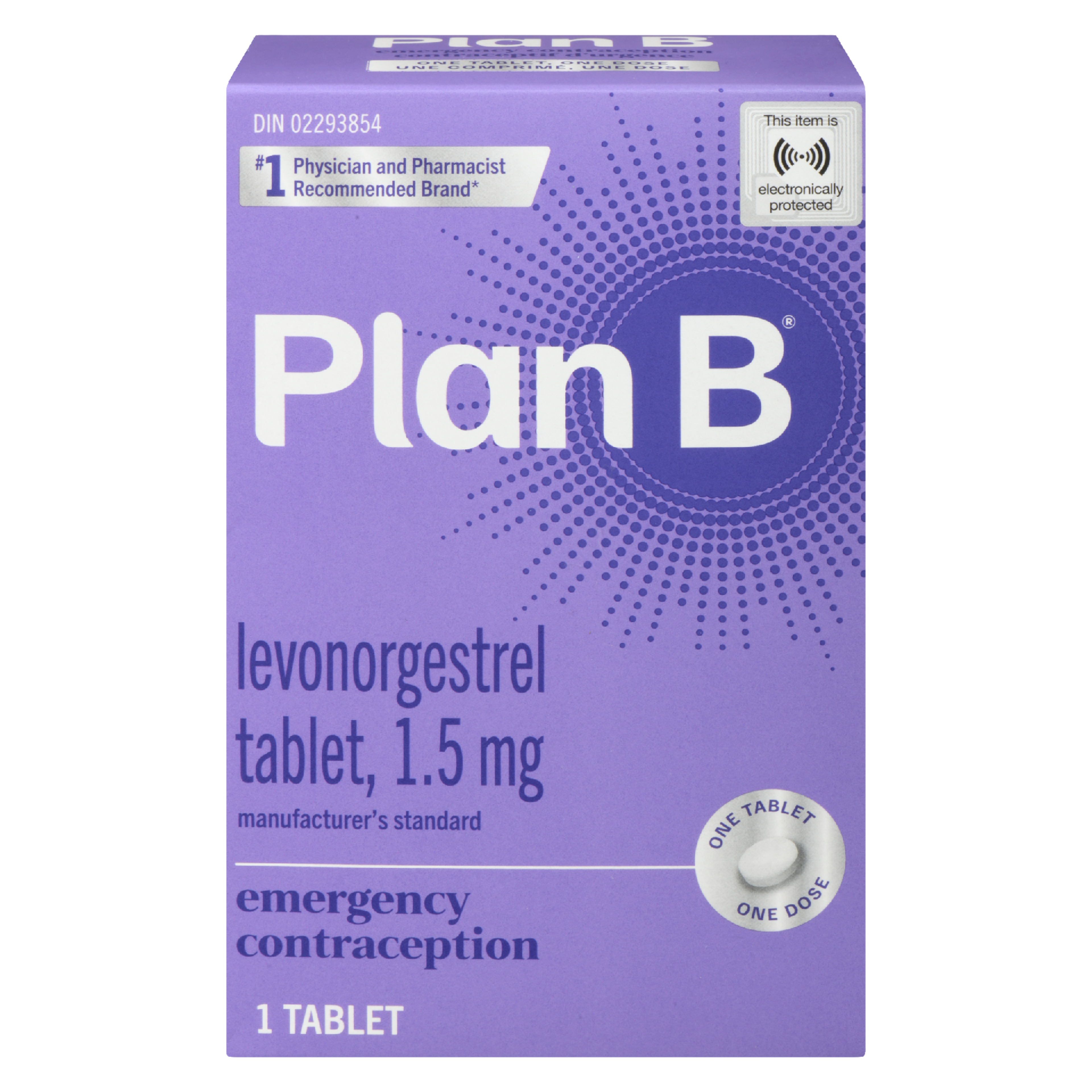 Plan B Emergency Contraception 1 Tablet