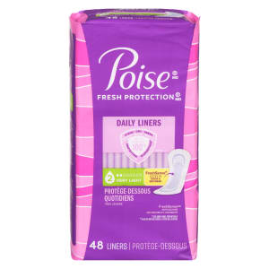 Poise Fresh Protection Daily Liners Very Light 48 Liners