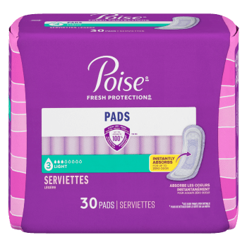 Poise Fresh Protection Light 30 Pads