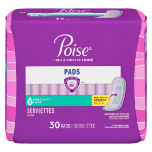 Poise Fresh Protection Light 30 Pads