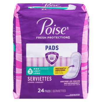Poise Fresh Protection Light Long 24 Pads