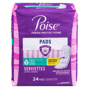 Poise Fresh Protection Light Long 24 Pads