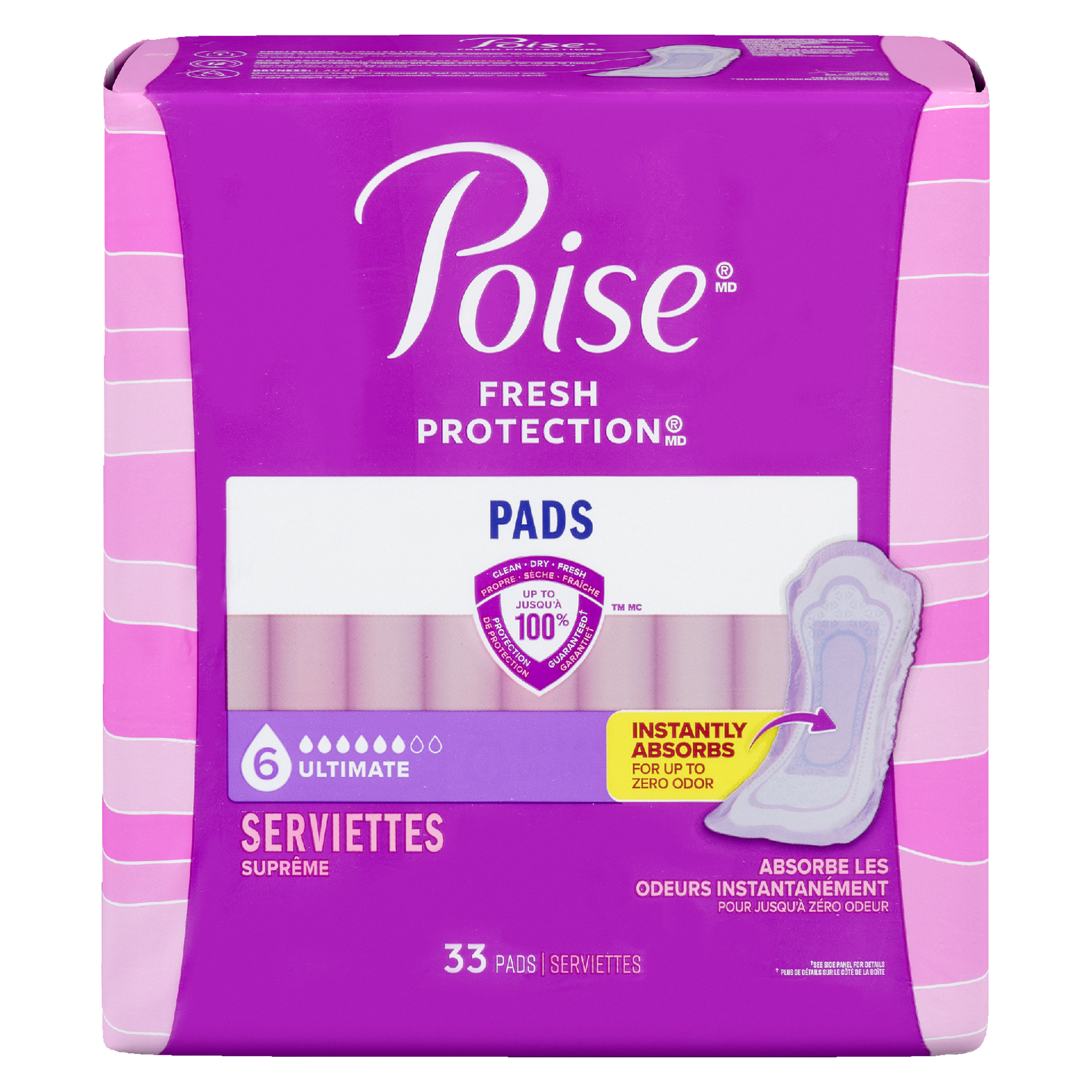 Poise Fresh Protection Ultimate 33 Pads