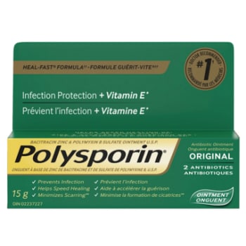 Polysporin Original Antibiotic Ointment Heal Fast Formula 15g