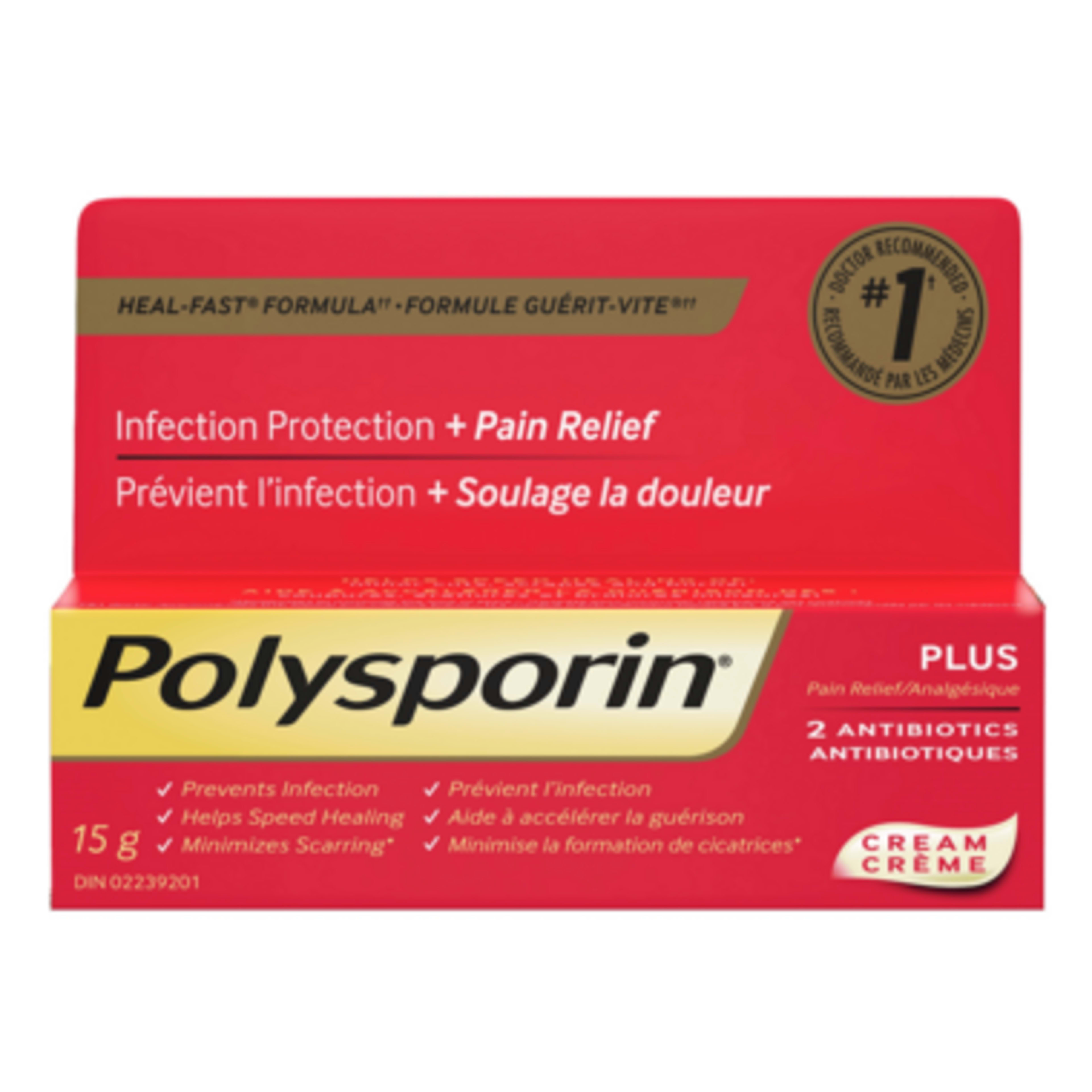 Polysporin Plus Pain Relief Cream 15 g