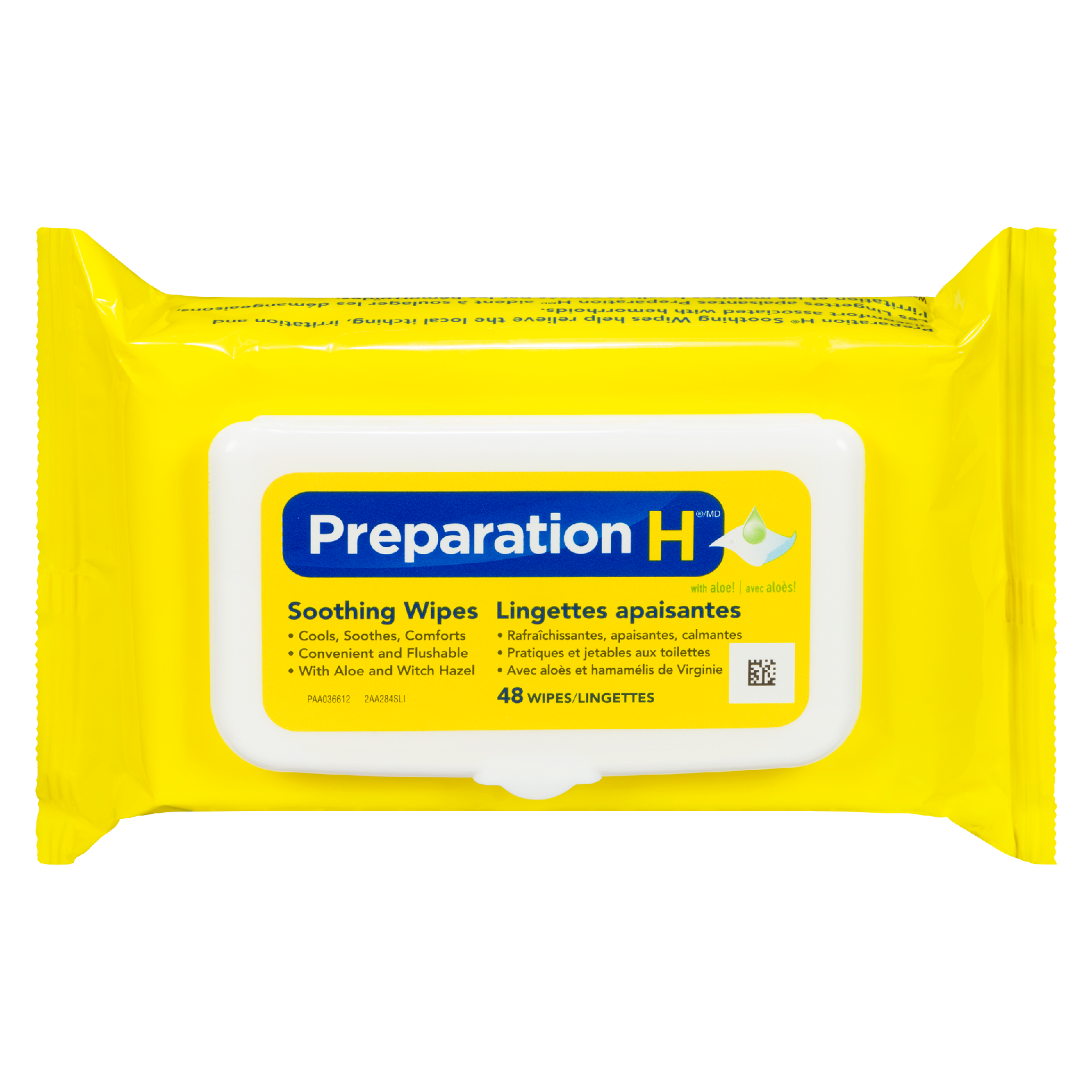 Preparation H Soothing Wipes with Aloe! 48 Wipes